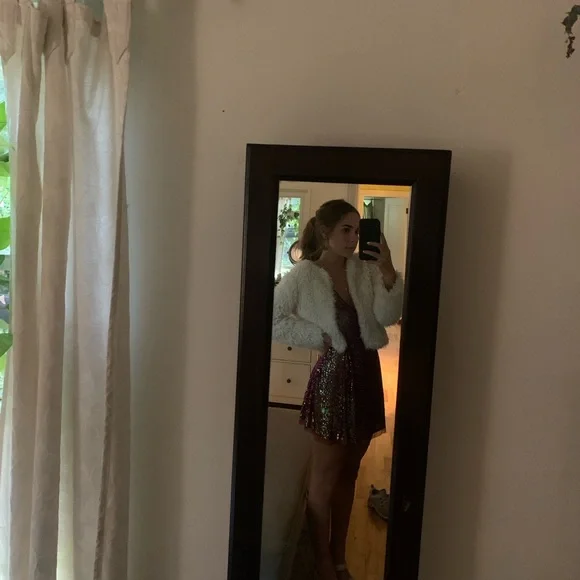 Free people wine colored sequins dress - Picture 3 of 4